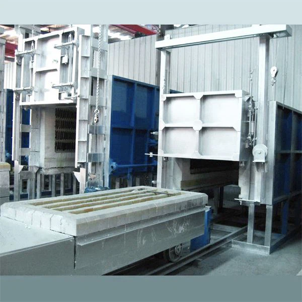 Industrial car bottom furnace with upturn 01